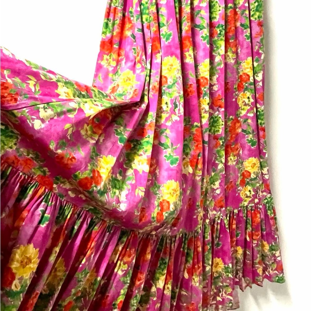 Caroline conctas Floral Pink Maxi Dress - Picture 6 of 10